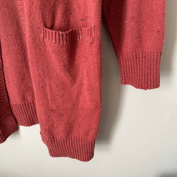 Serra Cardigan Sweater Womens LARGE Open Front Long Pockets Boho Donegal Preppy - Picture 3 of 10